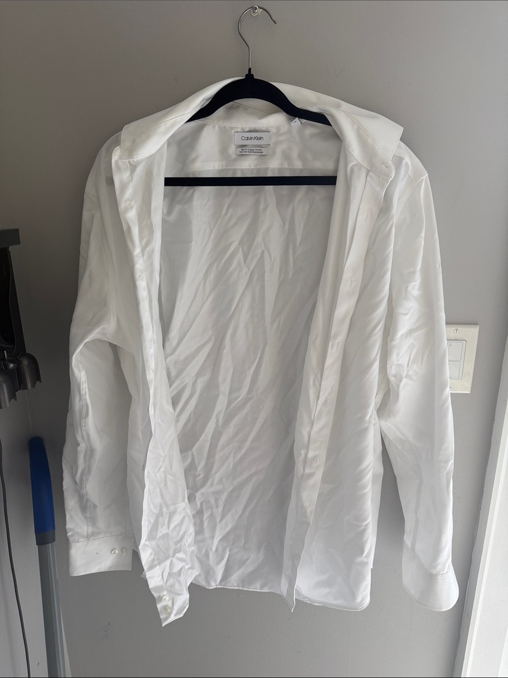 Calvin Klein White Lightweight Shirt Jacket